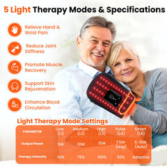 Keneo therapy gloves display panel showing settings