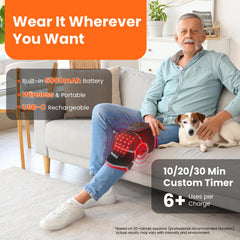 Keneo knee brace USB-C charging cable for easy recharge on the go.