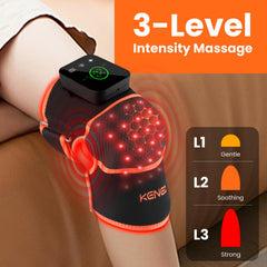 Keneo knee brace in wireless mode with rechargeable battery visible