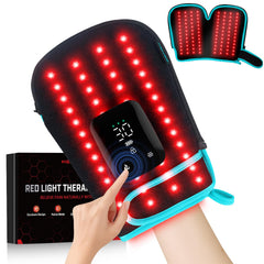 Keneo Red Light Gloves front view shows full hand coverage for targeted treatment.