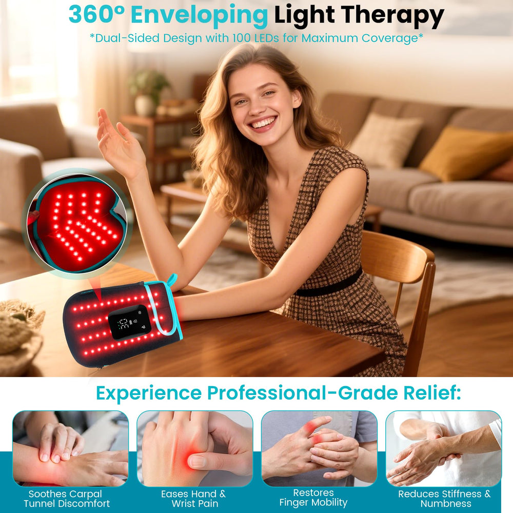 Five therapy modes offer customizable sessions to suit different needs.