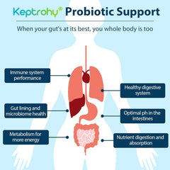 Keptrohy organic prebiotics blend emphasizes natural fiber for digestion.