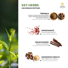 Skin glow with regular use of Kerala Ayurveda Kalyanaka Ghritham.