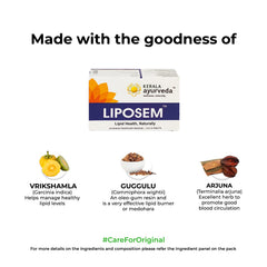 Liposem tin with full label featuring Vrikshamla and Guggulu extract.