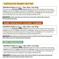Keto Bars dark chocolate coconut almond bar, rich keto-friendly treat