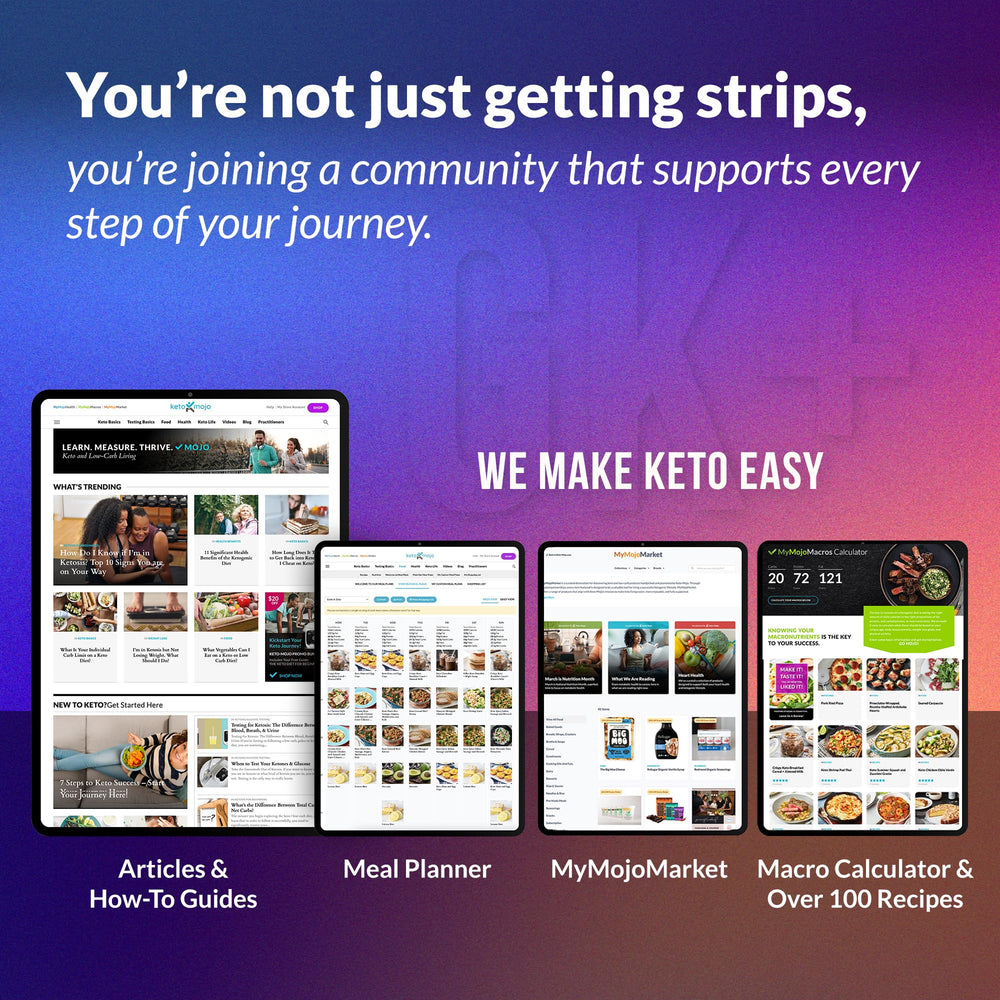 Keto-Mojo foil-wrapped strip ensures freshness and accuracy