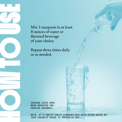 Close-up of SALTT minerals cap demonstrating secure bottle closure.