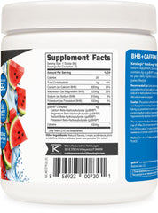 Ketologic KetoEnergy ingredients close-up showing BHB and caffeine