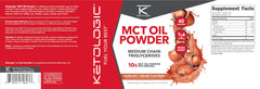 Ketologic MCT powder Hazelnut Cream kitchen scene shows everyday use