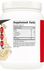 Ketologic Hazelnut Cream MCT powder blends into keto shakes smoothly