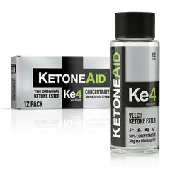 KetoneAid Ke4 ester bottle showing bottle design for clean energy support