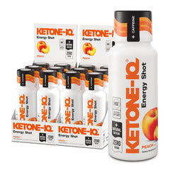 Ketone-IQ green tea caffeine shot bottle delivers focused, steady energy.