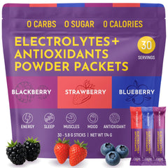 Keto Vitals Berry Electrolytes stickpack for on-the-go hydration and flavor boost.