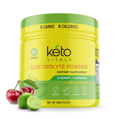 Keto Vitals Electrolytes Powder bottle for easy keto hydration