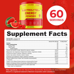 Keto Vitals energy powder label with 100 mg caffeine offers focused daytime energy.