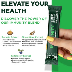 Keto Vitals brand logo on green electrolyte packaging.