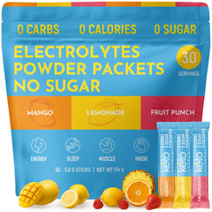 Keto Vitals Original Electrolytes packets in a collection box for keto hydration on the go.