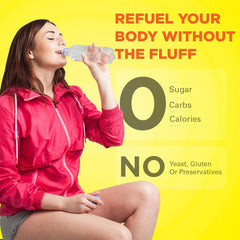 Keto Vitals Tropical Electrolytes pocket pack illustrating portable hydration on travel.