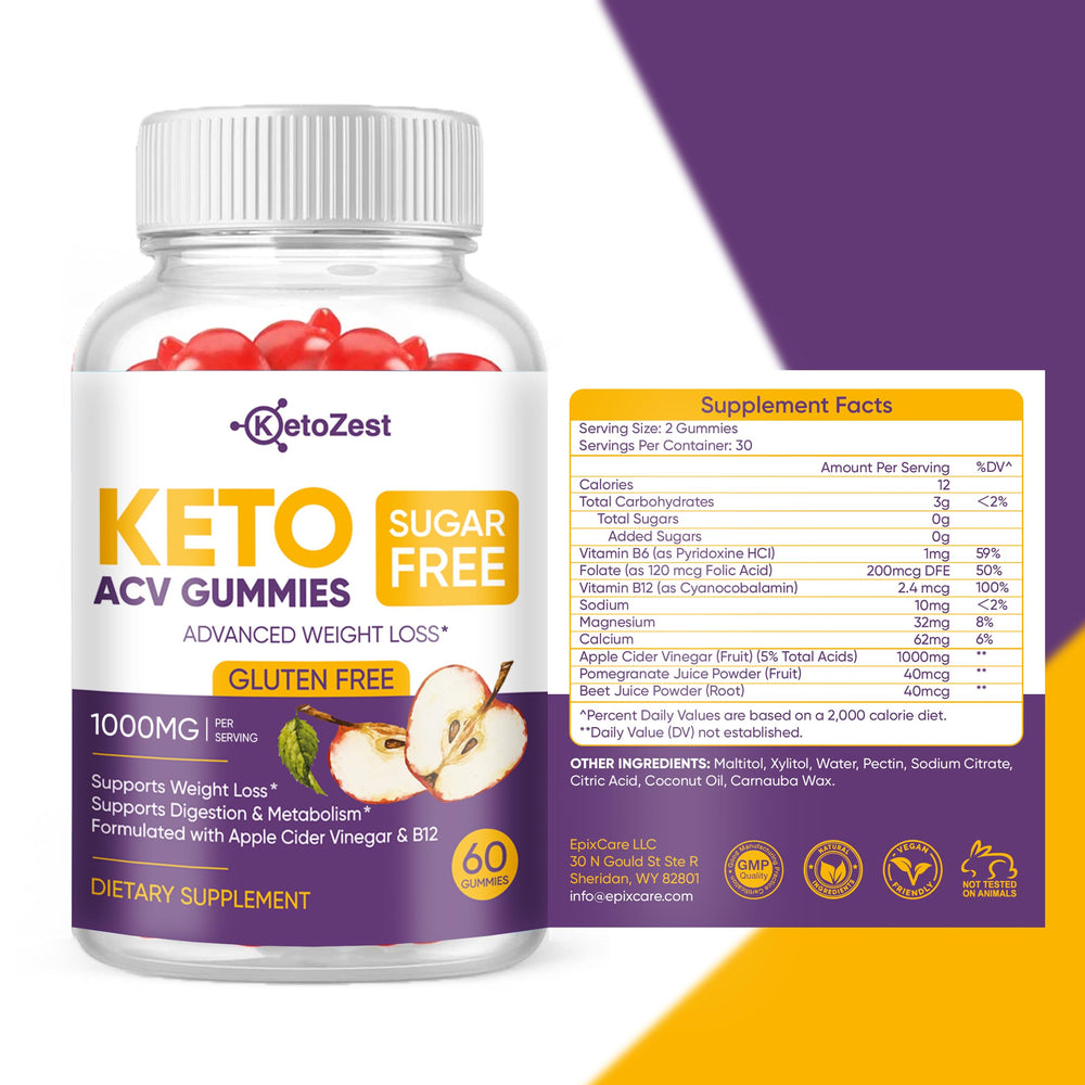 Dispensing KetoZest Keto ACV Gummies from the bottle.