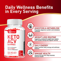 Close-up of KetoZest ACV Gummies showing chewy apple flavor and texture.