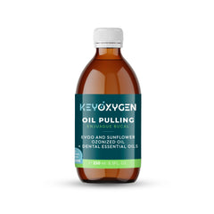 Keyoxygen ozonated pulling oil bottle for daily fluoride-free mouth care and fresher breath