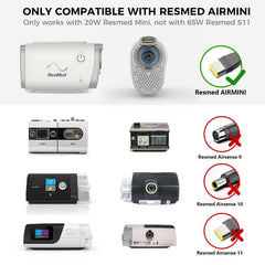 KFD ResMed AirMini-compatible charger for safe in-car CPAP use