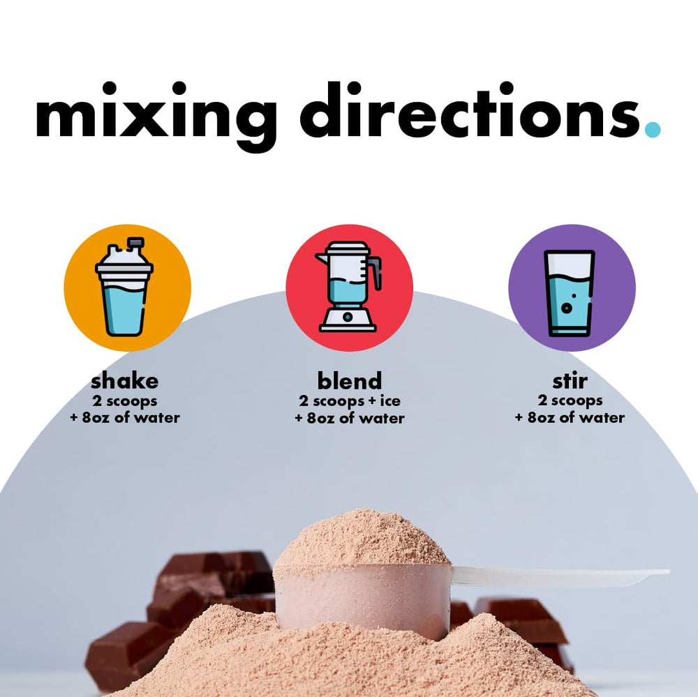 Pouring Kick Whey Protein Chocolate into a shaker for a quick recovery drink.