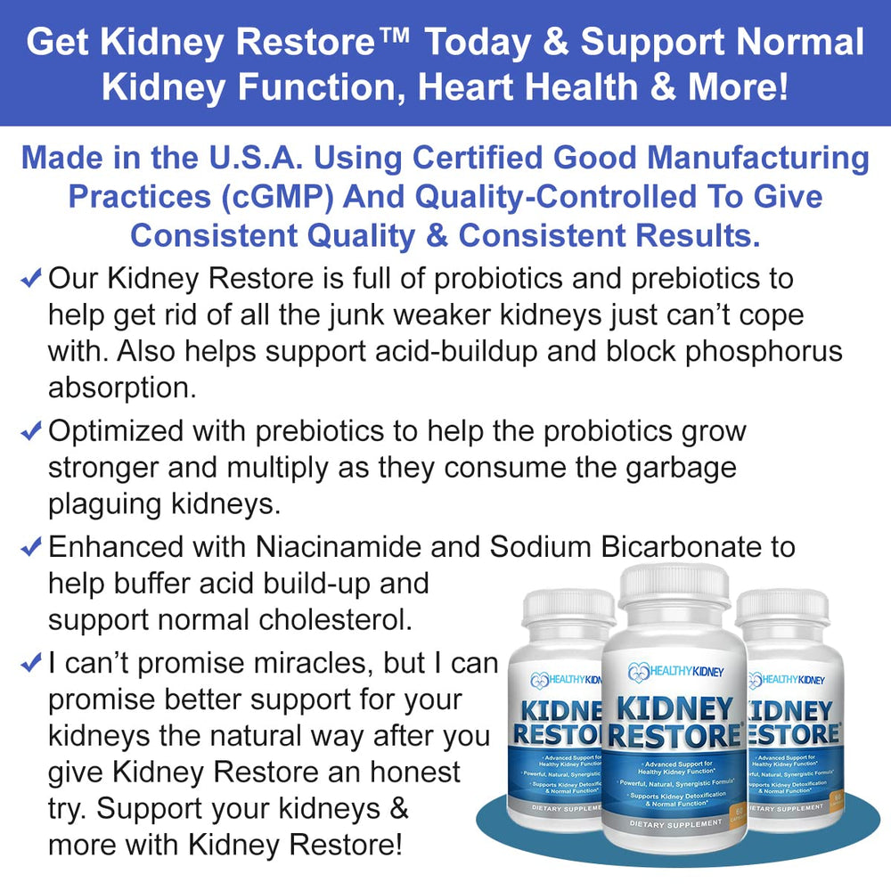 Kidney-D vitamin D3 bottle highlighting potential bone health support.