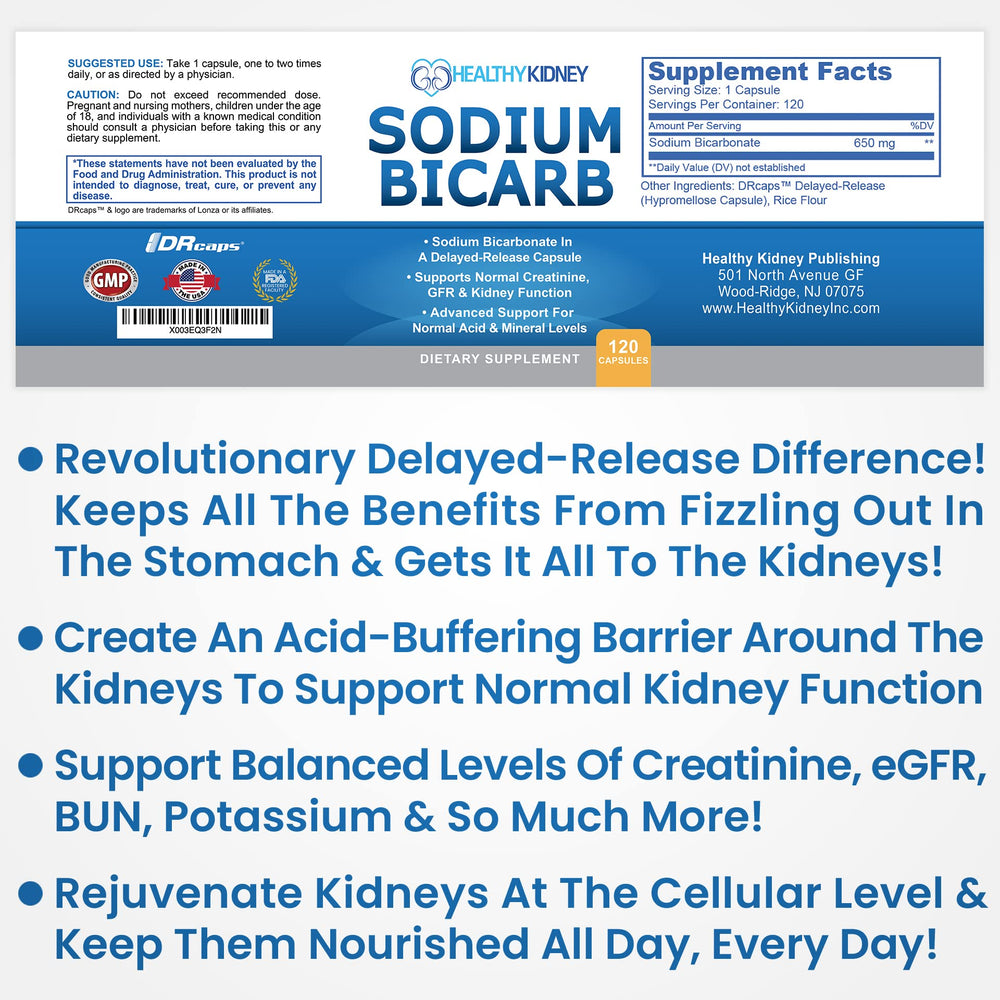 Kidney Restore 650mg capsules on white background offer a convenient daily kidney support option.