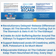 Kidney Restore 650mg capsules on white background offer a convenient daily kidney support option.