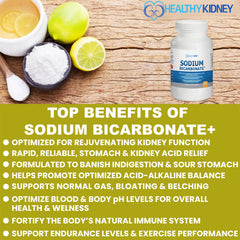 Kidney Restore alkaline capsules label-front emphasizes pH balance and digestion support