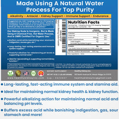Kidney Restore aluminum-free baking soda spoon for precise daily measurements