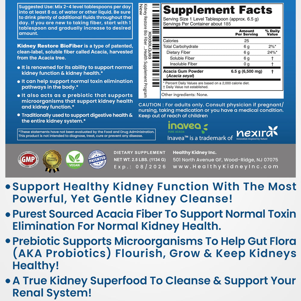 Bio Fiber demonstrates prebiotic benefits supporting beneficial gut bacteria.