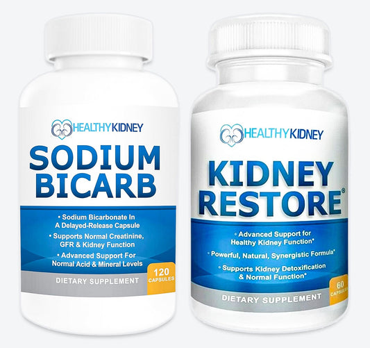Kidney Restore bottle front view highlighting convenient daily kidney support