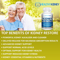 Kidney Restore delayed-release sodium bicarbonate helps neutralize acids for overall mineral balance
