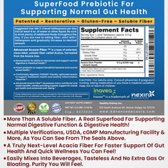 Kidney Restore Fiber Powder ingredients panel highlights clean, organic sourcing