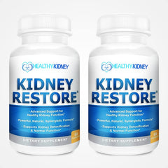 Kidney Restore kidney cleanse bottle pour demonstrates convenient detox ritual for daily kidney support