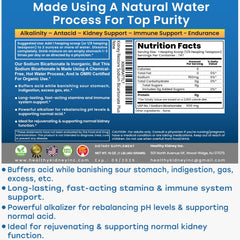 Kidney Restore Nature’s Sodium Bicarbonate fine-powder texture captured close-up.