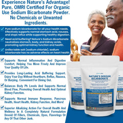 Kidney Restore Nature’s Sodium Bicarbonate measuring spoon enables precise servings.