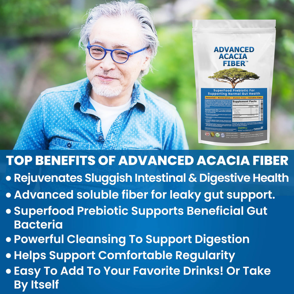Kidney Restore Organic Acacia Fiber Powder tub label for gentle regularity