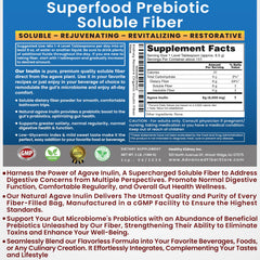 Kidney Restore Organic Inulin powder labeled jar emphasizes purity and potency.