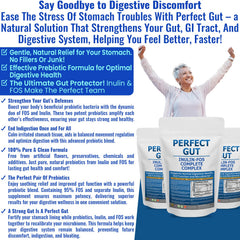 Kidney Restore Perfect Gut label close-up highlighting 95percent FOS content.