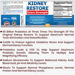 Kidney Restore probiotics pills promote kidney-specific toxin reduction