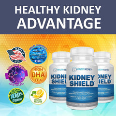 Kidney Shield bottle pair in store display illustrating the two-pack option.