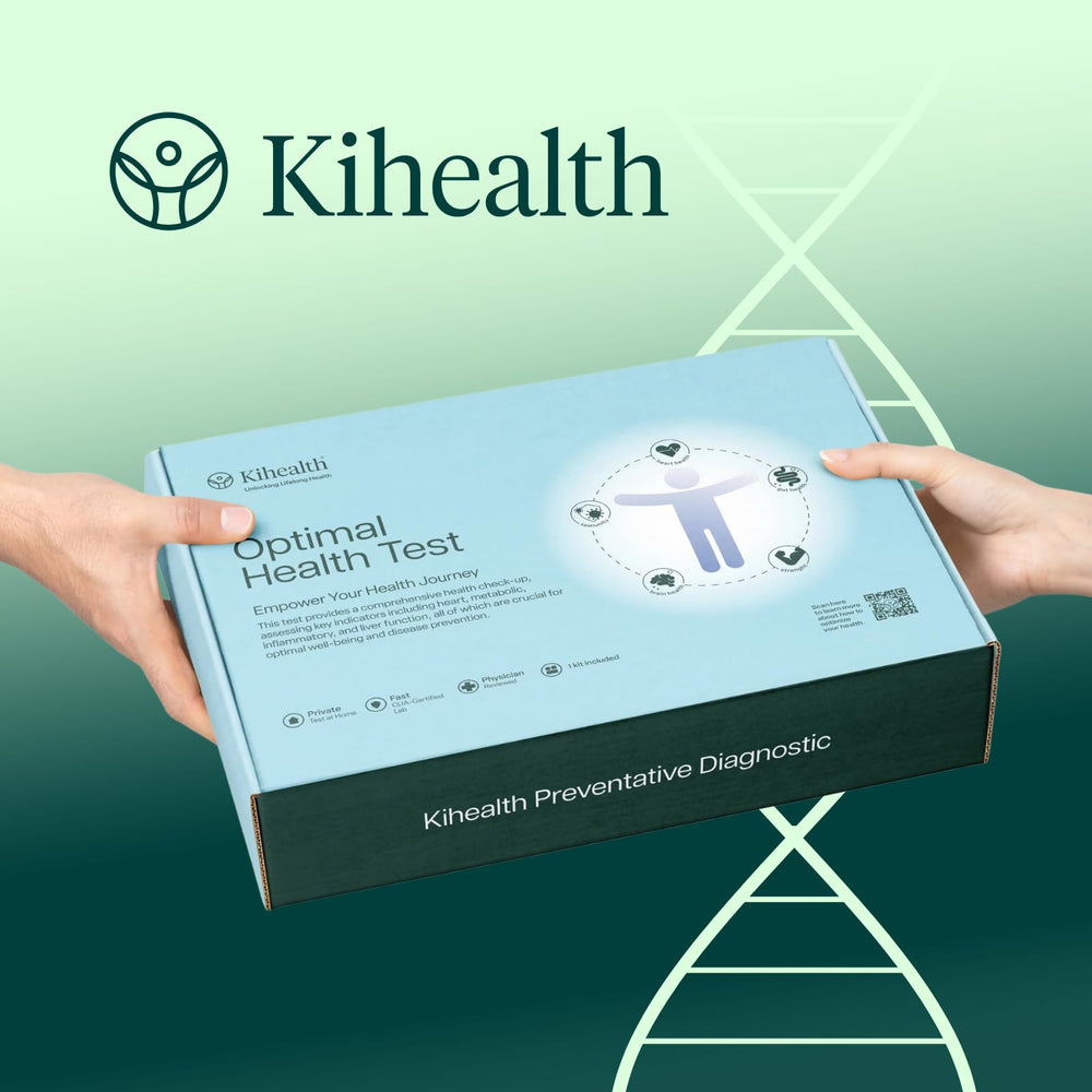 KiHealth Optimal Health Test collection instructions guide simple at-home sample collection.