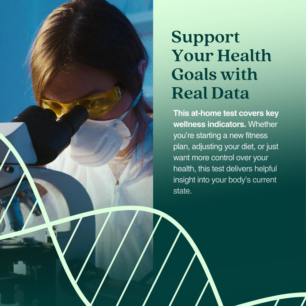 KiHealth Optimal Health Test prepaid return envelope enables convenient shipment.