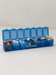 Kinara pill box 201-piece set for organized on-the-go storage.