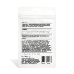 Kind Patches NAD Plus application on skin during morning routine.