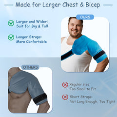 King Mills ergonomic shoulder brace design supports comfortable immobilization.