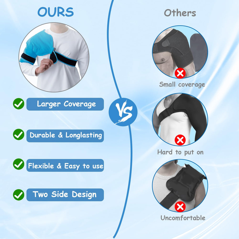 King Mills hot compression option helps relax shoulder tension.